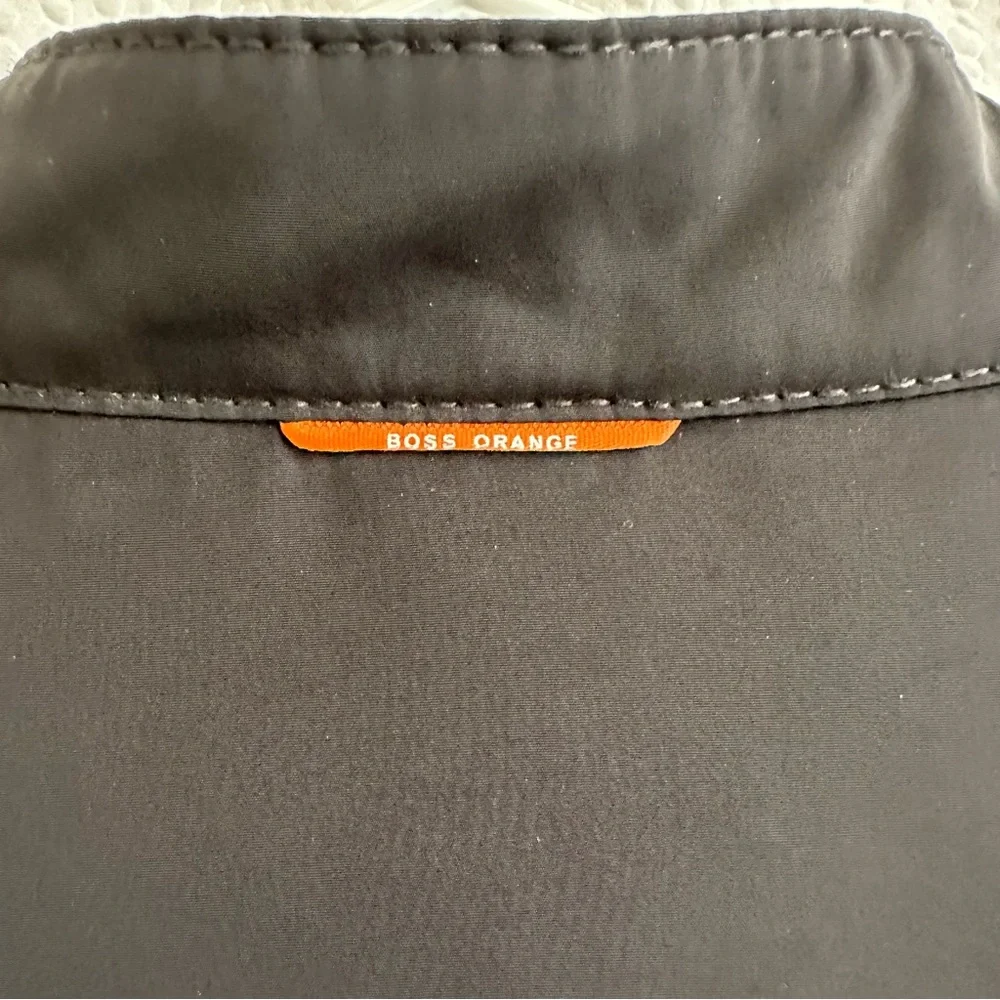 BOSS Orange Hugo Boss Men’s Black Full Zip Lightweight Jacket XL 46R Casual Zip